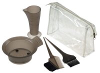 Comair Färbe-Zubehör-Set 5-tlg transparent schwarz