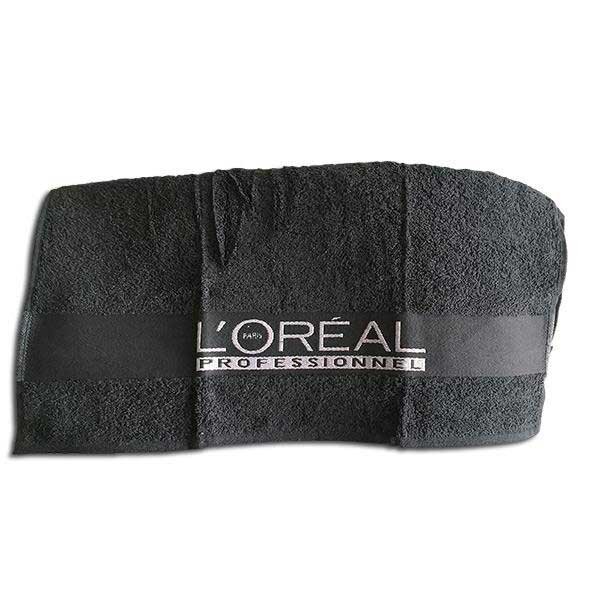 Loreal Handtuch, 50cm x 80cm, 100% Baumwolle, schwarz