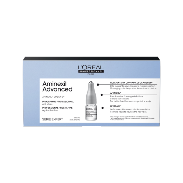 LOreal Professionnel Serie Expert Aminexil Advanced Roll-On, 10X 6 ml