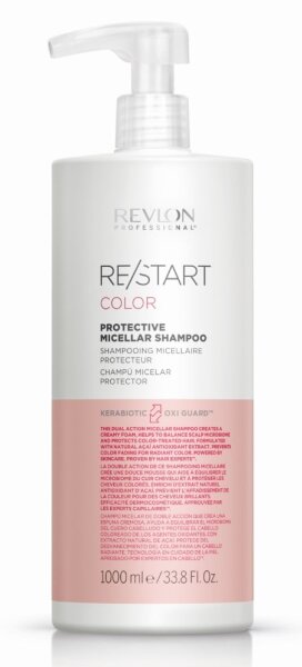 Revlon Restart Color Protective Micellar Shampoo 1000 ml - ohne Dosierpumpe