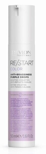 Revlon Restart Color Purple Drops Anti-Brassiness 50 ml -  blondes Haar anti gelb Serum