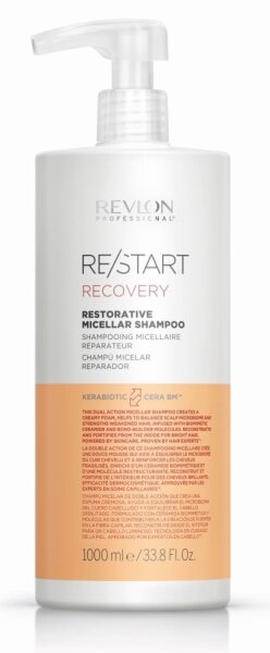Revlon Restart Recovery Restorative Micellar Shampoo 1000 ml - ohne Dosierpumpe