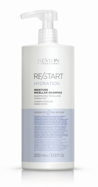 Revlon Restart Hydration Moisture Micellar Shampoo 1000 ml - ohne Dosierpumpe