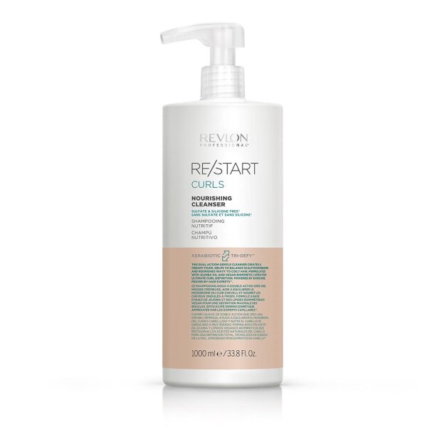 Revlon Restart Curls Nourishing Cleanser 1000 ml - ohne Dosierpumpe