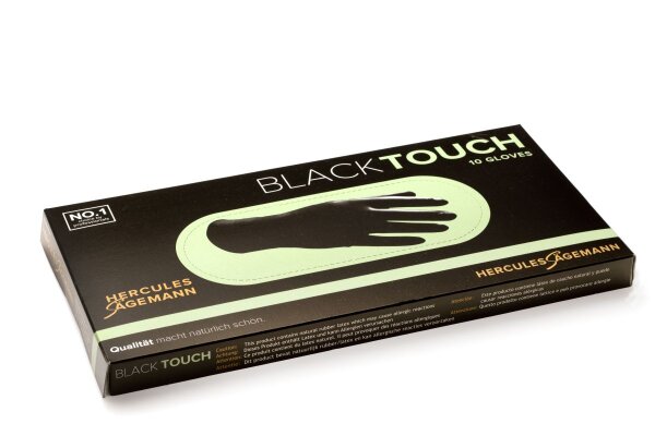 Black Touch Handschuhe M 10 Stück latex-haltig