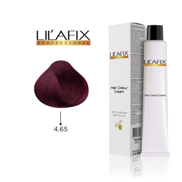 LilaFix Haarfarbe 100 ml 4.65 Mittelbraun Mahagoni Rot
