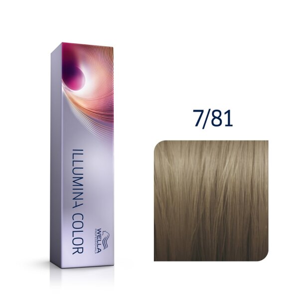 Wella - Illumina Color 60 ml 7/81 mittelblond perl-asch