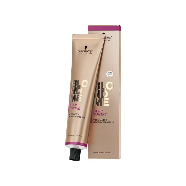 Schwarzkopf Blondme Farbe Toner Deep Toning Nougat, 60 ml
