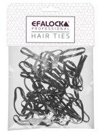 Efalock Rasta-Haargummi dick/groß schwarz 100st