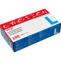 Efalock Emotion Vinylhandschuhe weiá L puderfr